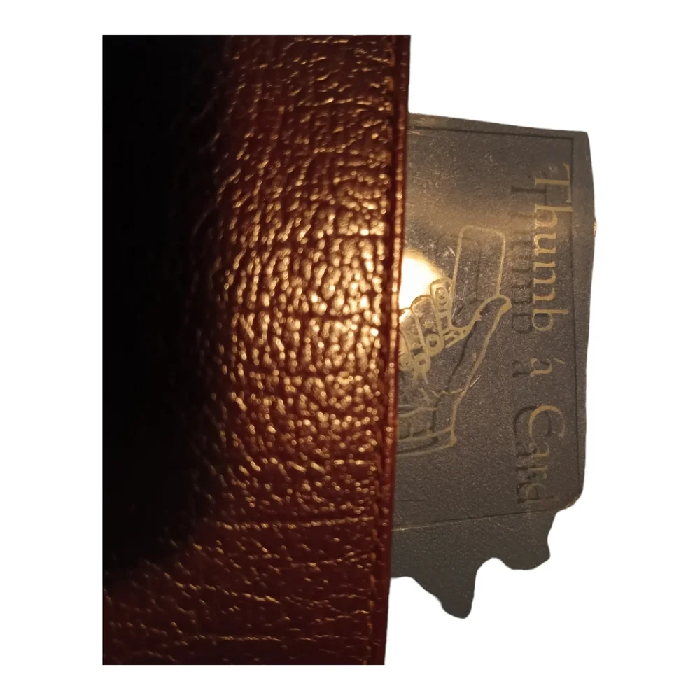 Vintage Mens leather wallet brown Tex tan euc